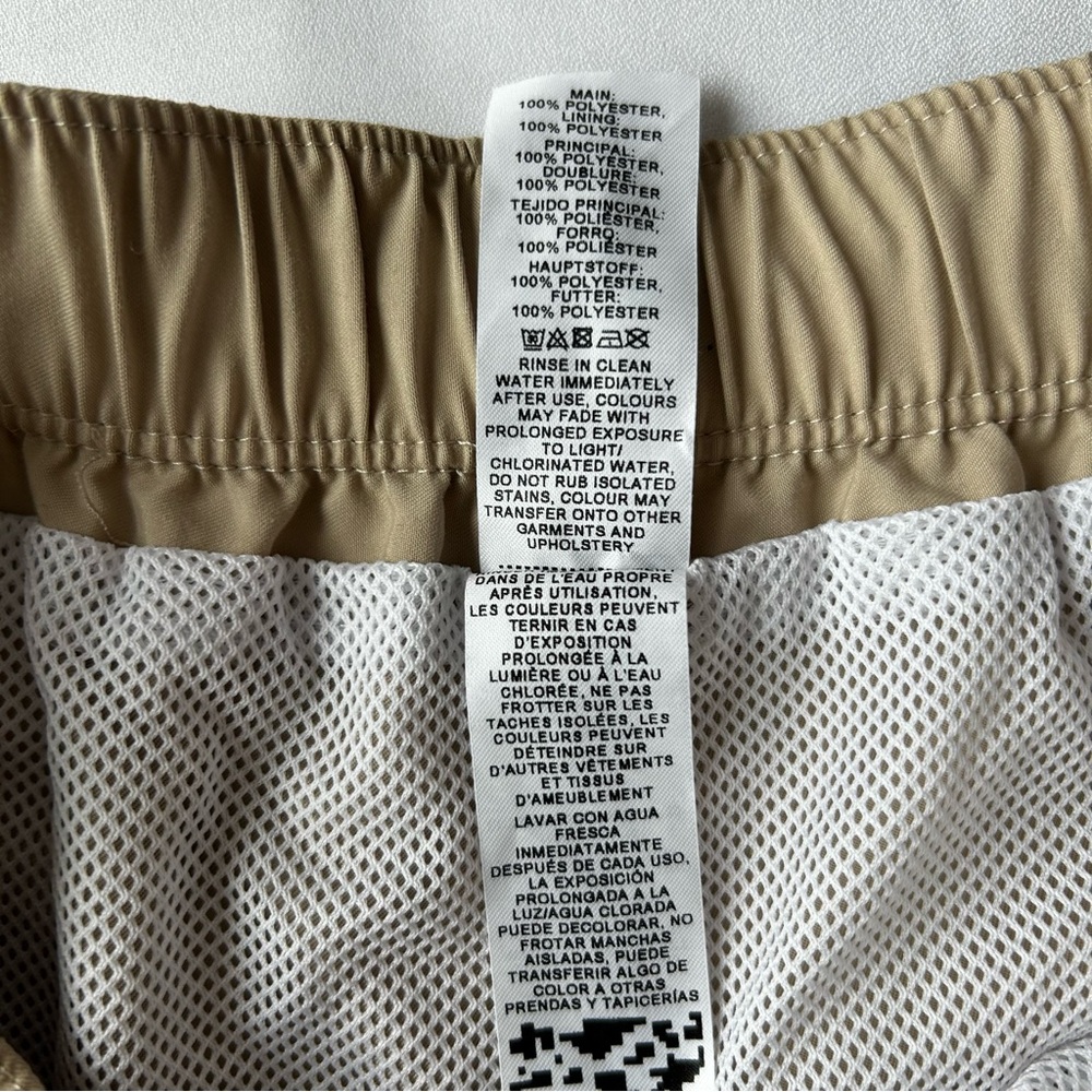 ASOS Men’s Tan Swim Trunks - Picture 8 of 9